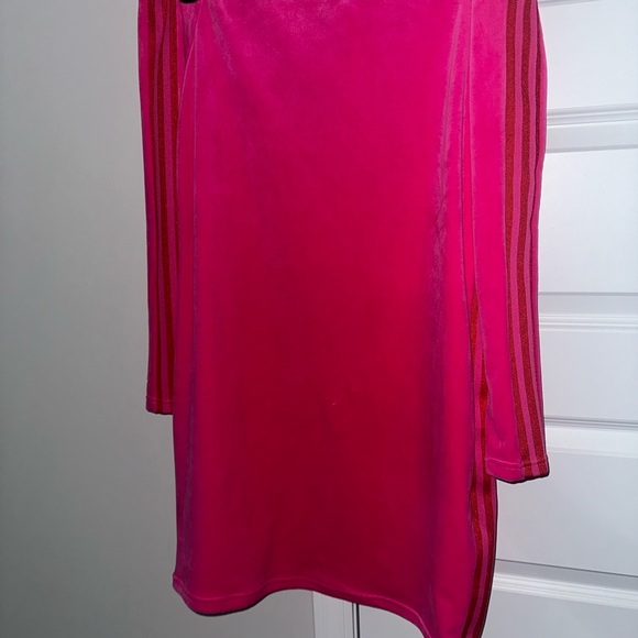 Adidas Ivy Park Hot Pink Midi Dress - Picture 3 of 5